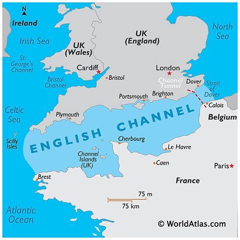 The English Channel: A Body Of Water Separating England From .